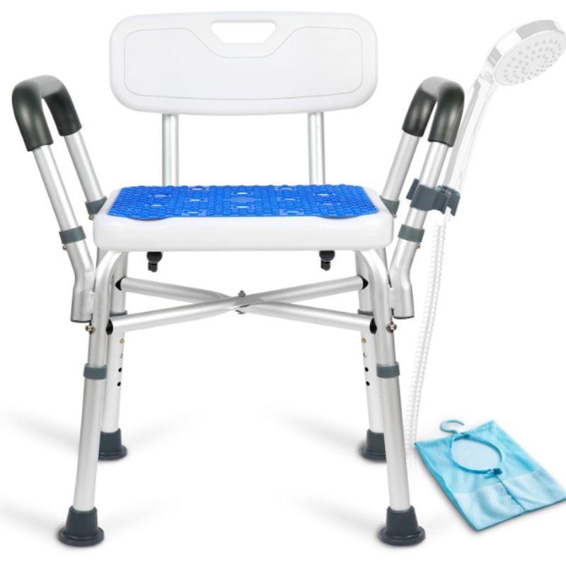 Bariatrischer Duschstuhl mit Armlehnen für Senioren