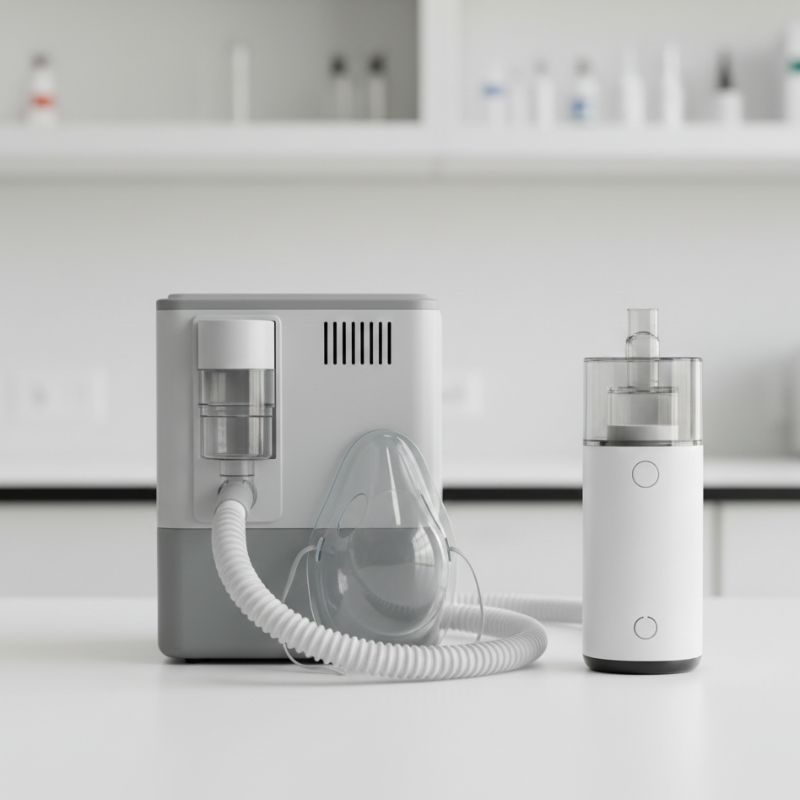 Direktvergleich zwischen Kompressor-Inhalator und Mesh-Inhalator