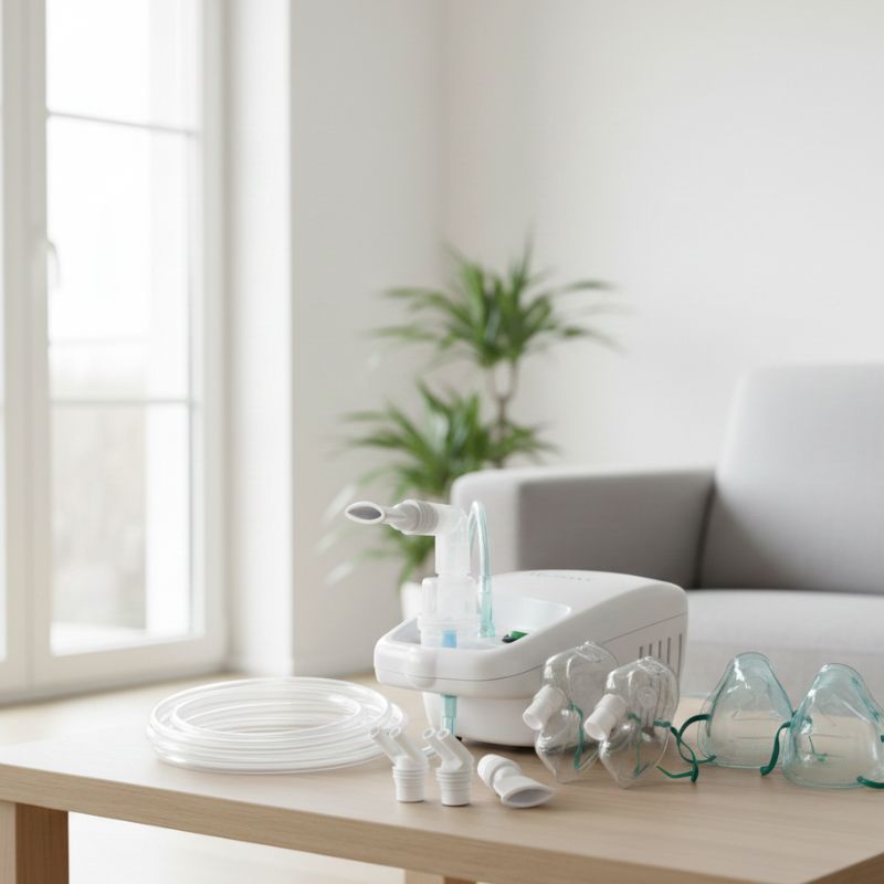 Vorbereitung eines Inhalators vor der Anwendung
