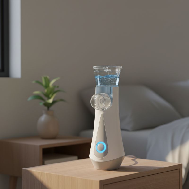 Kompakter Mesh-Inhalator für leise Inhalation im Alltag