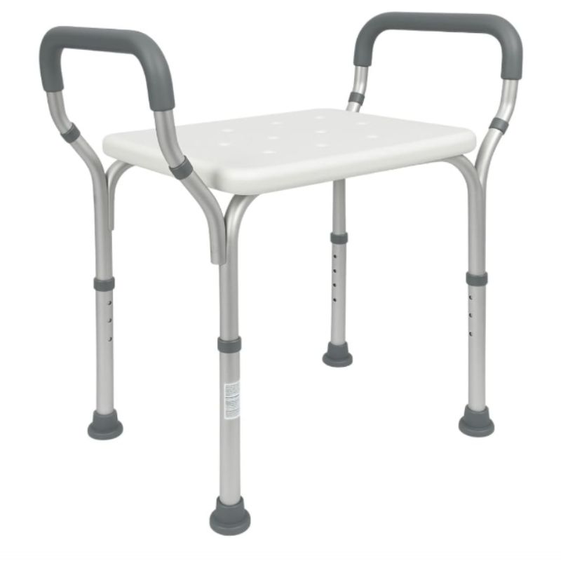 Leichter Duschstuhl mit Armlehnen von Mobiclinic im Badezimmer